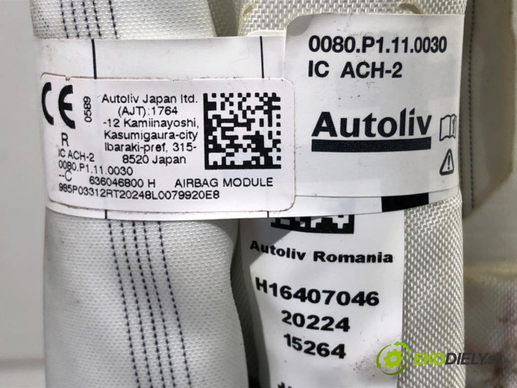 RENAULT CLIO V liftback 2020 74 kW 1.0 TCe 100 (B7MT) 999 Stropný pravy 636046800H