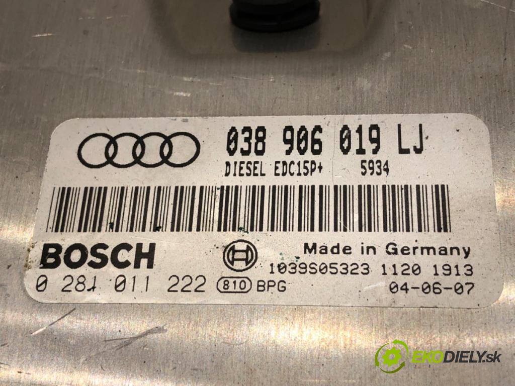 AUDI A4 B6 sedan 2004 96 kW 1.9 TDI 1896 riadiaca jednotka Motor 038906019LJ (Riadiaca jednotka)