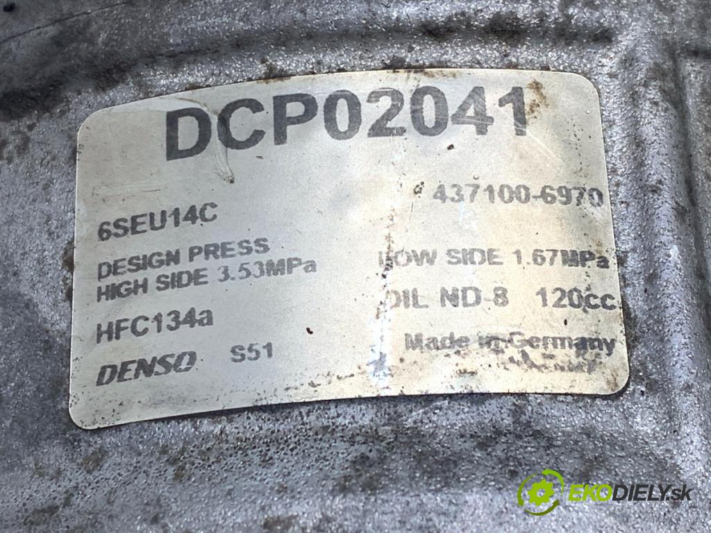 AUDI A4 B6 sedan 2004 96 kW 1.9 TDI 1896 Kompresor klimatizácie DCP02041 (Kompresor klimatizácie)