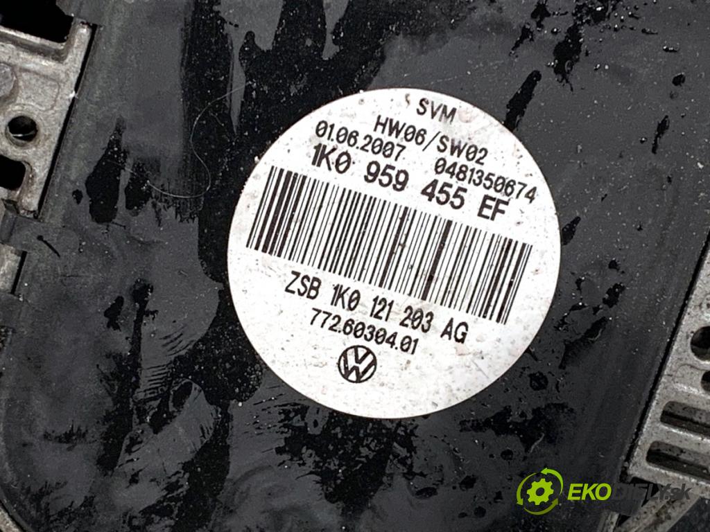 VW GOLF V liftback 2007 77 kW 1.9 TDI 1896 Ventilátor chladiča 1K0959455EF (Ventilátor)