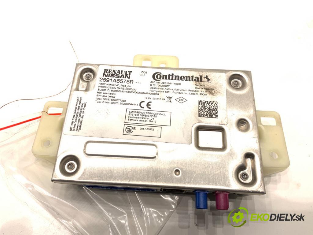 RENAULT CLIO V liftback 2020 74 kW 1.0 TCe 100 (B7MT) 999 Modul BLUETOOTH 2591A6575R (Riadiaca jednotka ostatné)