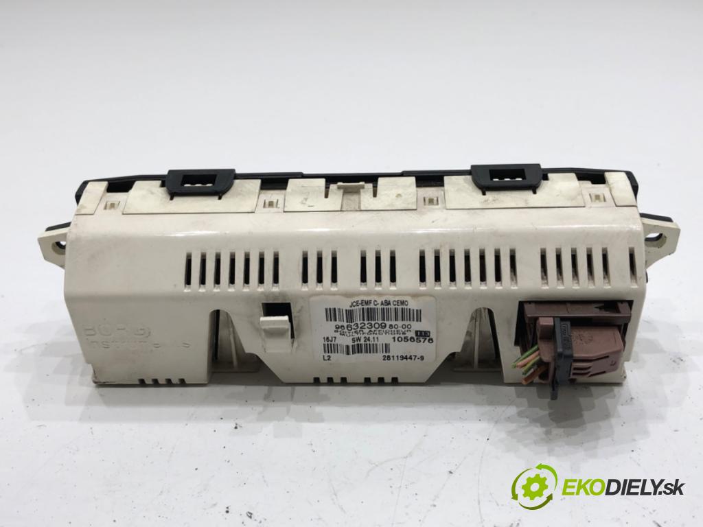 CITROEN C5 II liftback 2007 92 kW 1.8 16V 1749 Dislpej 9663230980 (Prístrojová doska)