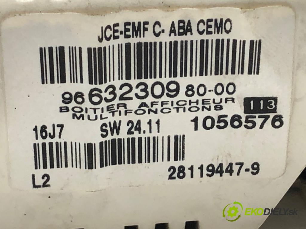 CITROEN C5 II liftback 2007 92 kW 1.8 16V 1749 Displej 9663230980 (Přístrojová deska)