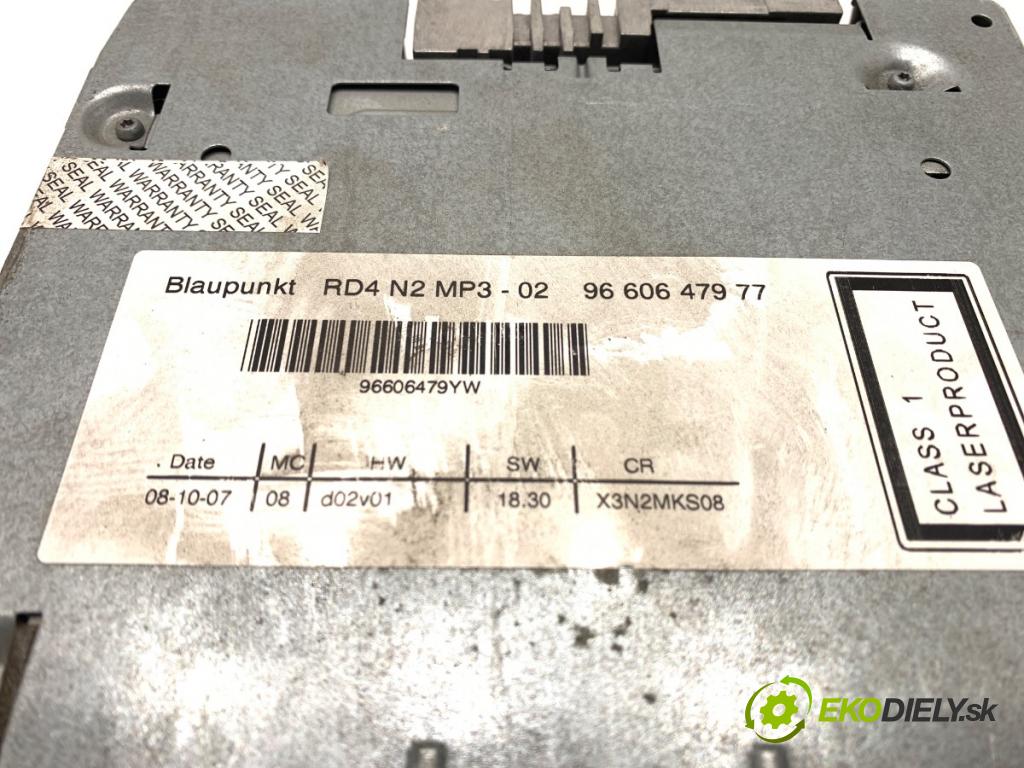 CITROEN C5 II liftback 2007 92 kW 1.8 16V 1749 RADIO 96606479YW (Audio zariadenie)