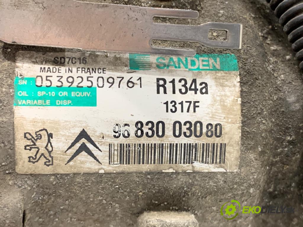 CITROEN C5 II liftback 2007 92 kW 1.8 16V 1749 Kompresor klimatizácie 9683003080 (Kompresor klimatizácie)