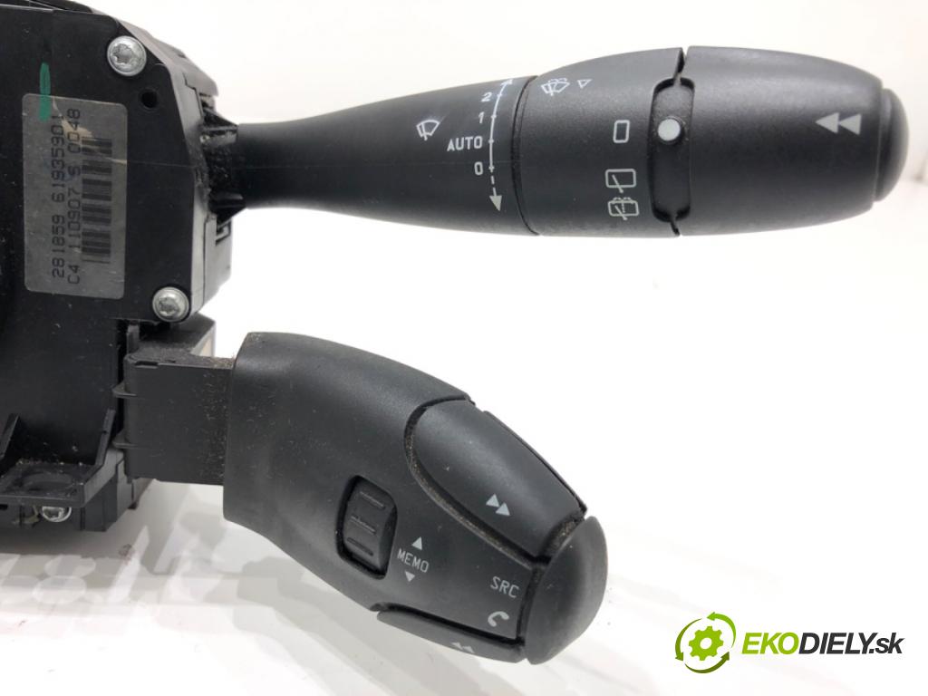 CITROEN C5 II liftback 2007 92 kW 1.8 16V 1749 Prepínač kombinovaný 96611302XT (Prepínacie páčky pod volantom)