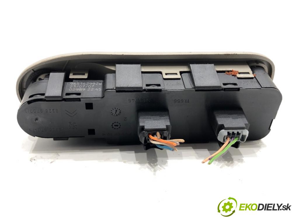 CITROEN C5 II liftback 2007 92 kW 1.8 16V 1749 Prepínač okien 96514299ZW (Prepínacie páčky pod volantom)