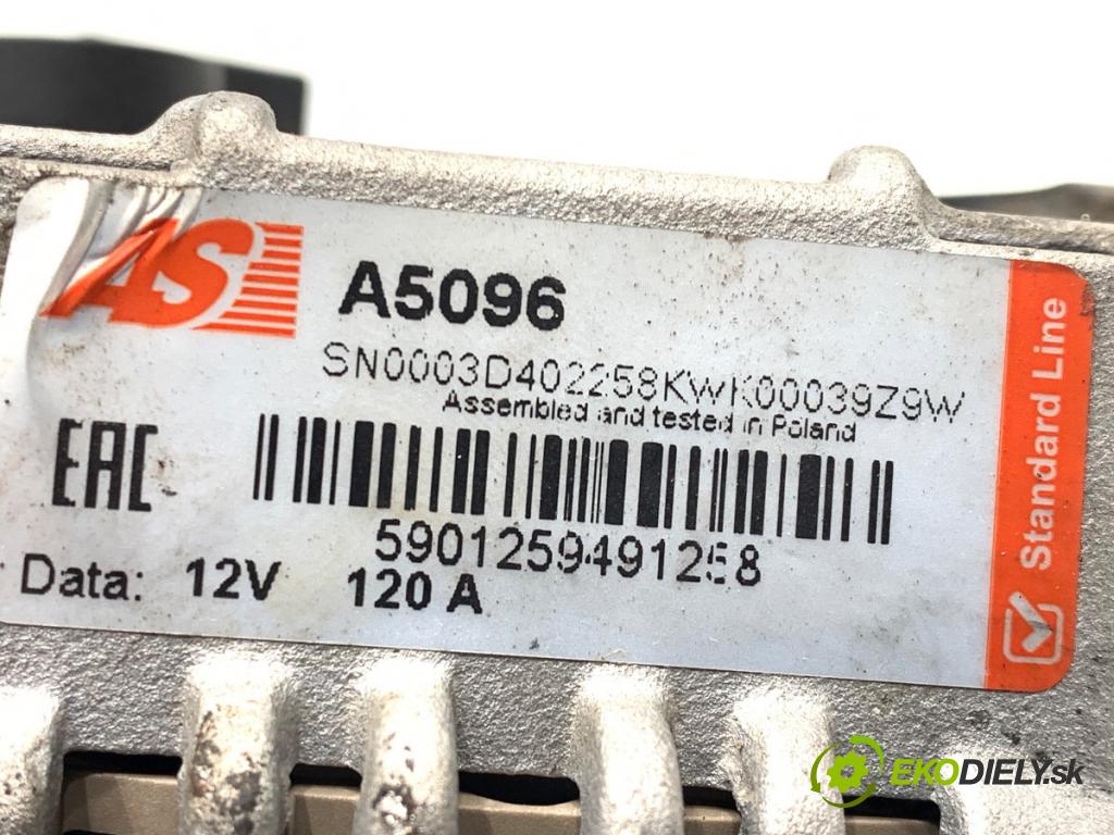 CITROEN C5 II liftback 2007 92 kW 1.8 16V 1749 Alternátor A5096 (Alternátor)