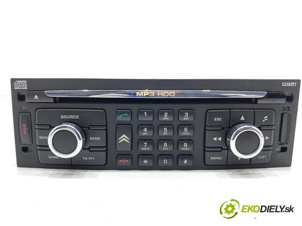 CITROEN C5 III sedan 2009 100 kW 2.0 HDi (RDRHDA) 1997 RADIO Navigácia 96647951ZD (Audio zariadenie)