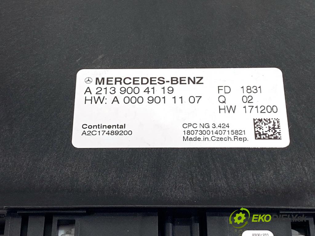 MERCEDES-BENZ CLS coupe 2018 320 kW AMG CLS 53 EQ Boost 4-matic+ (257.361) 2999 Modul Riadiaca jednotka prevodovky A2139004119 (Riadiaca jednotka prevodovky)