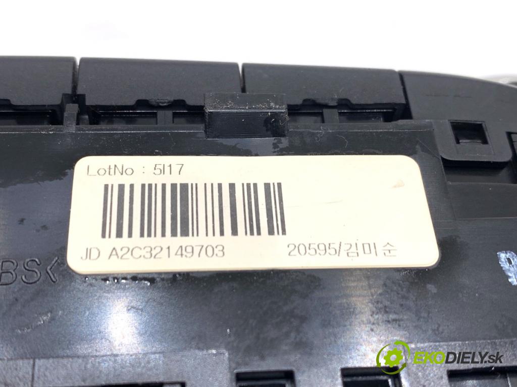 KIA CEED liftback 2015 99 kW 1.6 GDI 1591 Panel ovládania kúrenia 97250-A2203 (Prepínacie páčky pod volantom)