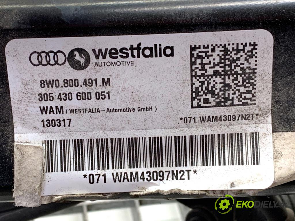 AUDI A4 B9 Kombi 2017 140 kW 2.0 TDI quattro 1968 Hák ťažné zariadenie 8W0800491M