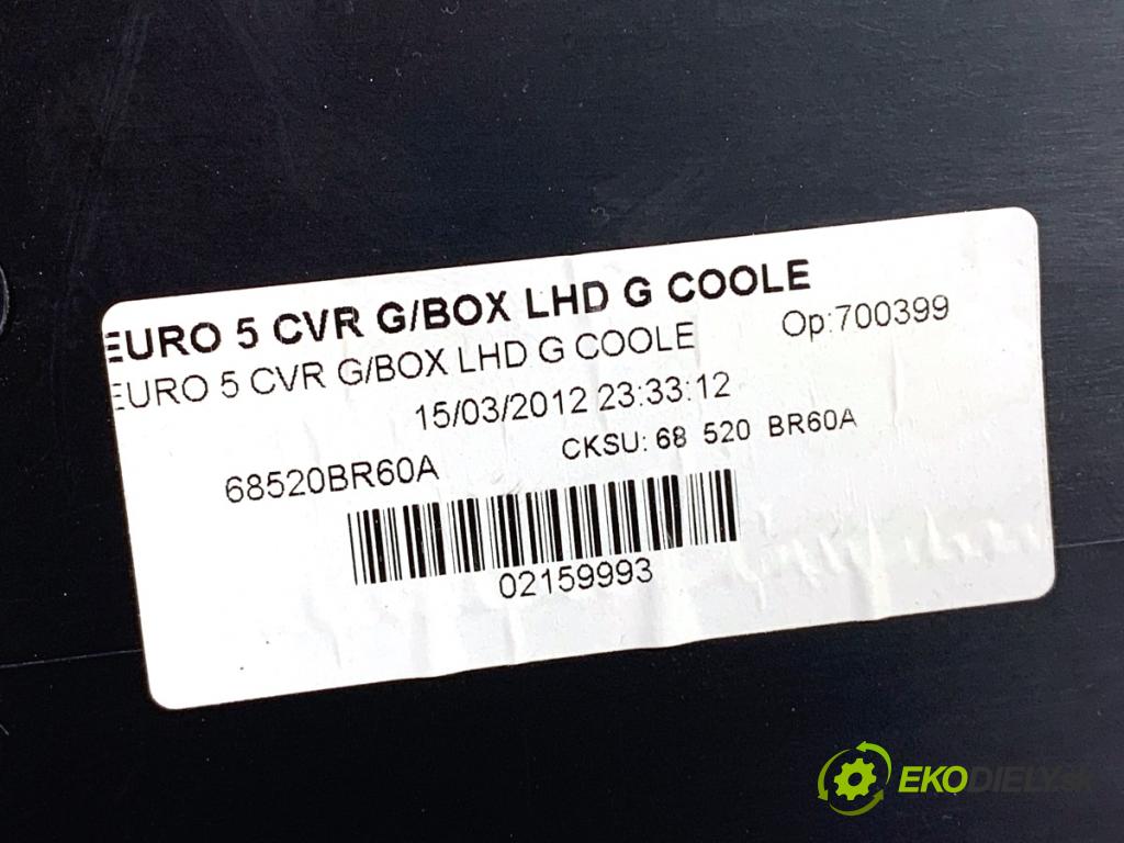 NISSAN QASHQAI J10 SUV 2012 96 kW 1.6 dCi 1598 Priehradka, kastlík spolujazdca 68520BR60A (Priehradka (kastlík))