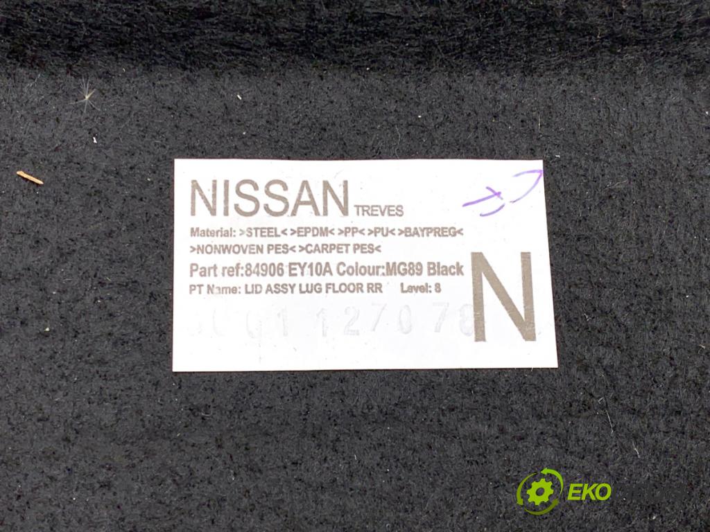 NISSAN QASHQAI J10 SUV 2012 96 kW 1.6 dCi 1598 Pláto zad 84906EY10A