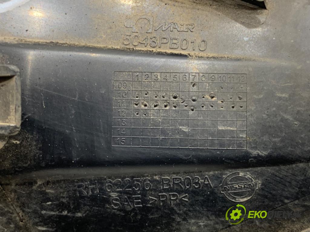 NISSAN QASHQAI J10 SUV 2012 96 kW 1.6 dCi 1598 Mriežky nárazníka pravy predný 5043PB010
