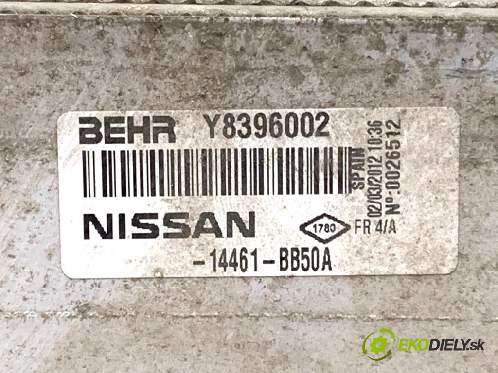 NISSAN QASHQAI J10 SUV 2012 96 kW 1.6 dCi 1598 intercooler 14461-BB50A (Intercooler (chladič nasávaného vzduchu))