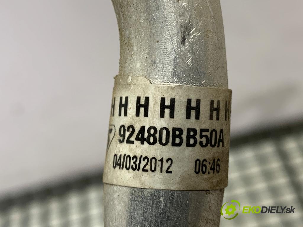 NISSAN QASHQAI J10 SUV 2012 96 kW 1.6 dCi 1598 rúrka klimatizace 92480BB50A (Trubka klimatizace)