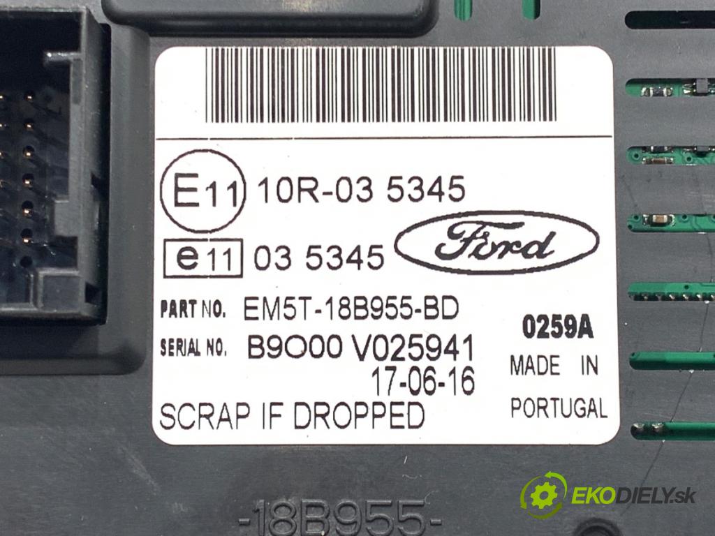 FORD TRANSIT CONNECT nadwozie wielkoprzestrzenne (MPV) 2016 88 kW 1.5 TDCi 1499 Dislpej EM5T-18B955-BD (Prístrojová doska)