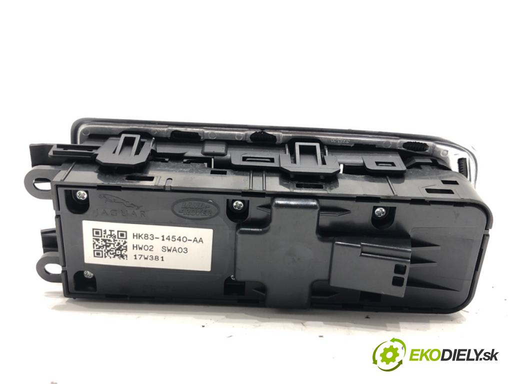 JAGUAR XF II sedan 2018 132 kW 2.0 D 1999 Prepínač okien HK83-14540-AA (Prepínacie páčky pod volantom)
