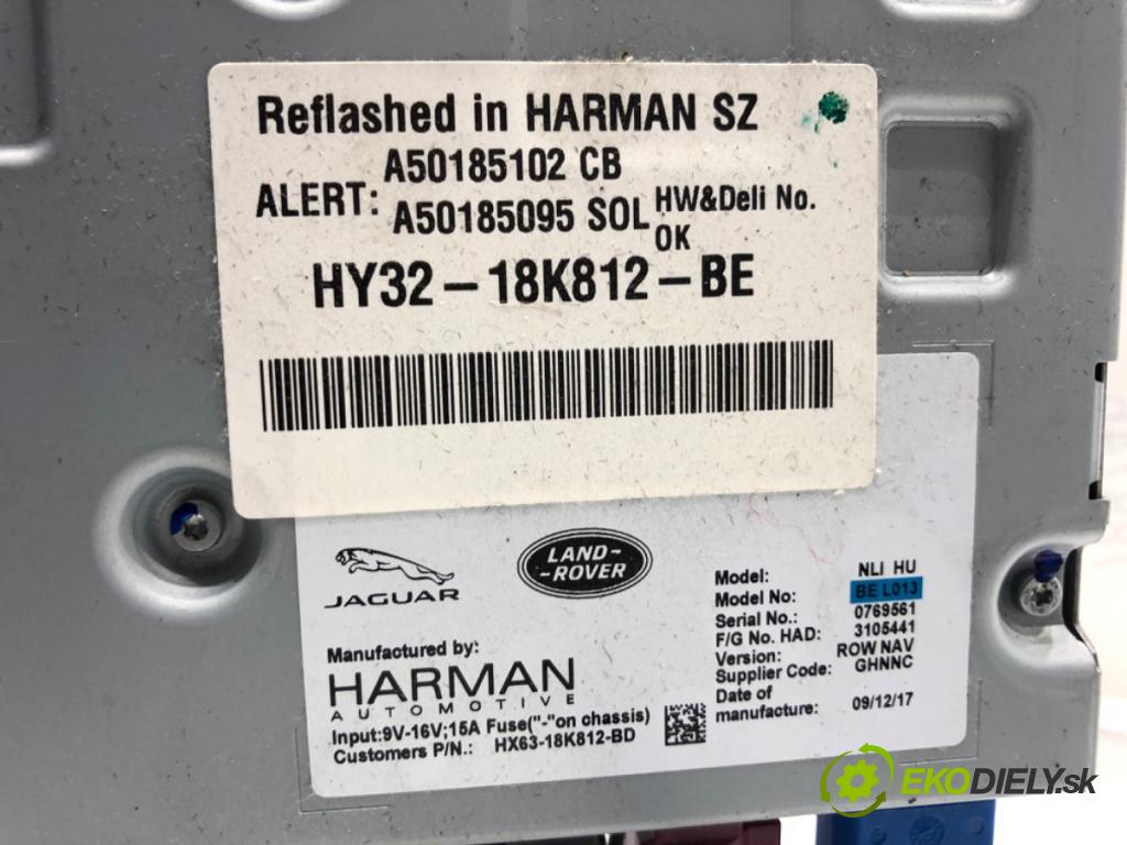 JAGUAR XF II sedan 2018 132 kW 2.0 D 1999 RADIO Navigácia HY32-18K812-BE (Audio zariadenie)