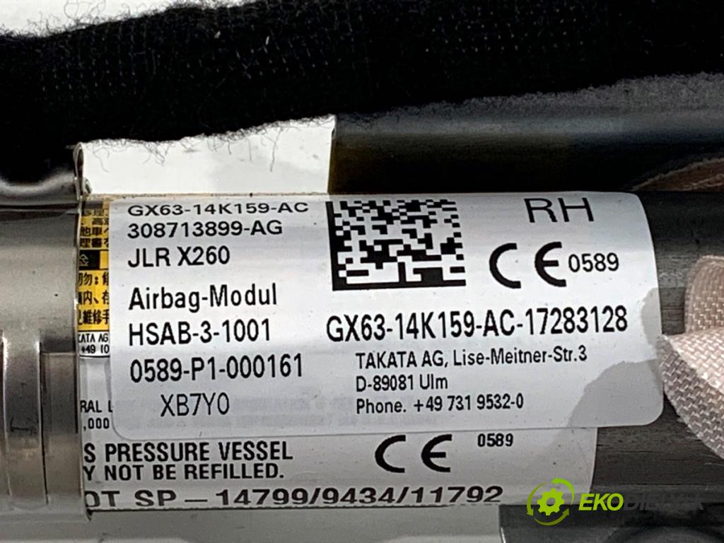 JAGUAR XF II sedan 2018 132 kW 2.0 D 1999 Stropný pravy GX63-14K159-AC