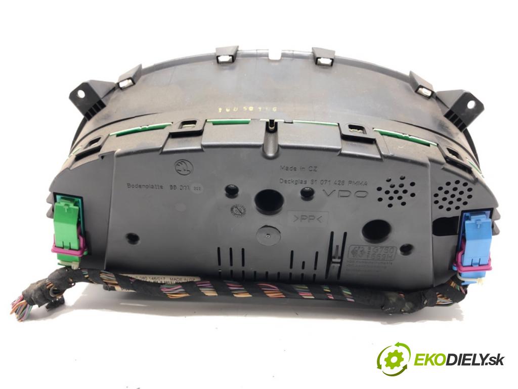 SKODA OCTAVIA I liftback 2001 66 kW 1.9 TDI 1896 Prístrojovka 1U0920811F (Prístrojová doska)