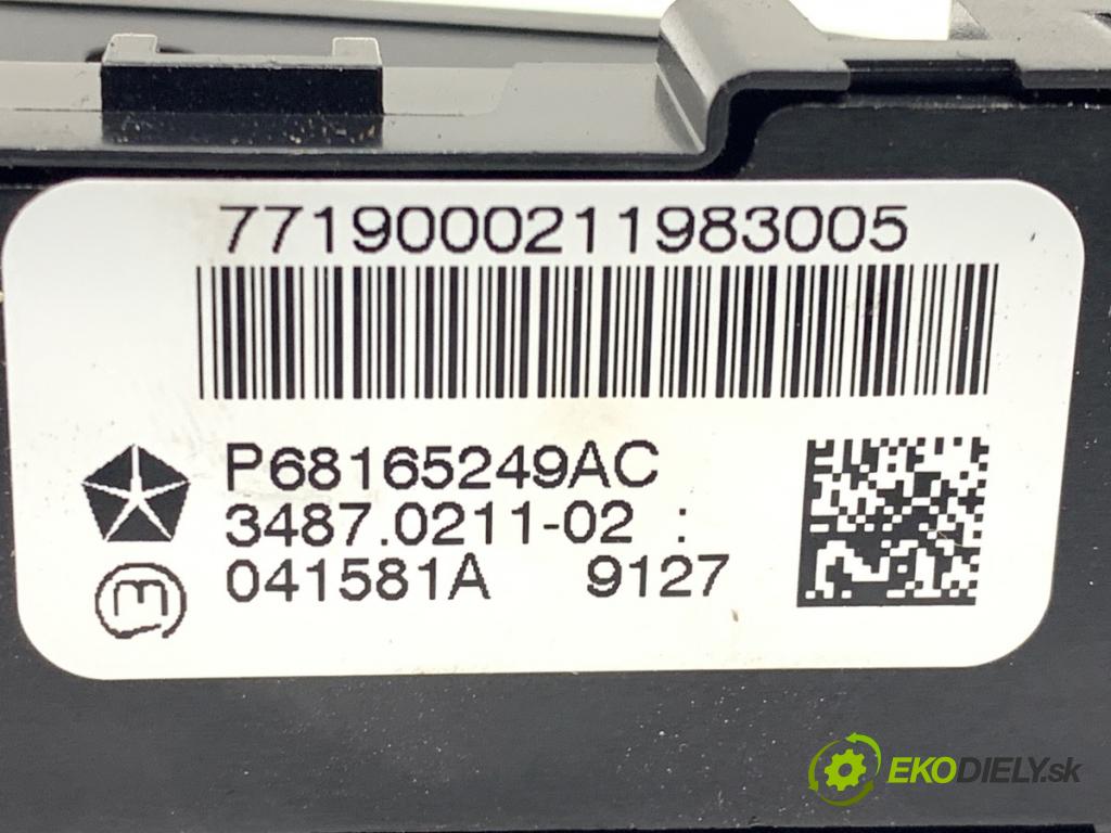 JEEP CHEROKEE KL SUV 2019 200 kW 3.2 V6 4x4 3239 Spínač svetiel výstražných (núdzových) P68165249AC (Prepínacie páčky pod volantom)