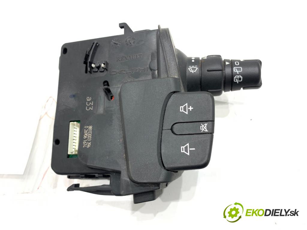 RENAULT CLIO III liftback 2006 50 kW 1.5 dCi (C/BR0G, C/BR1G) 1461 Prepínač stieračov 88103003396 (Prepínacie páčky pod volantom)