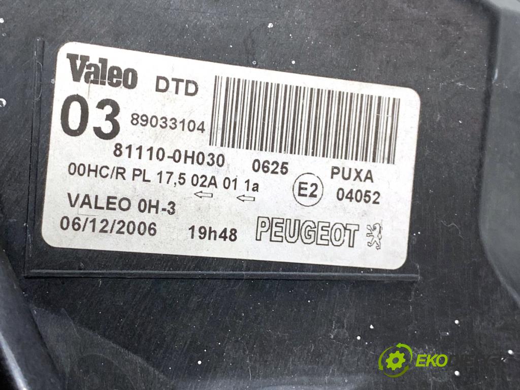 PEUGEOT 107 liftback 2007 50 kW 1.0 998 Svetlomet pravy predný 81110-0H030