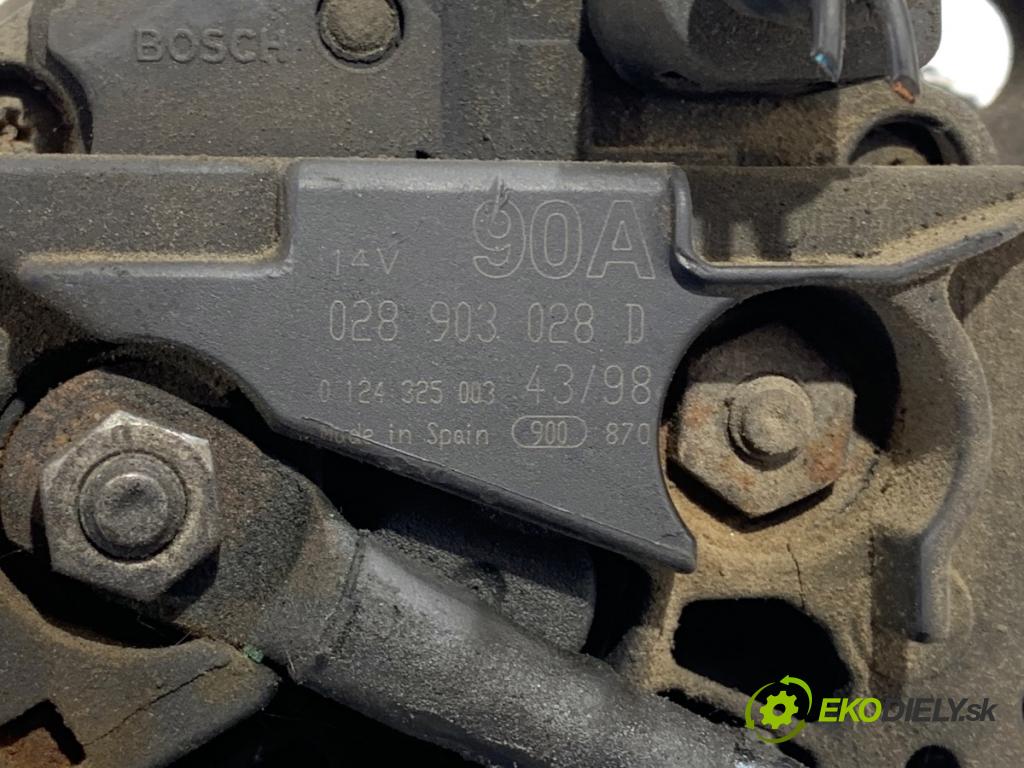 SEAT LEON I liftback 2001 66 kW 1.9 TDI 1896 Alternátor 028903028D (Alternátor)