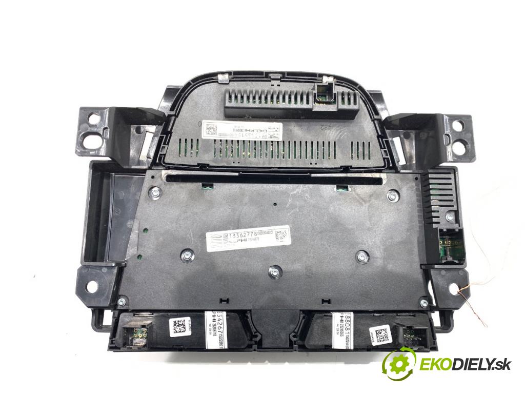 OPEL MERIVA B nadwozie wielkoprzestrzenne (MPV) 2015 88 kW 1.4 LPG (75) 1364 Panel ovládania kúrenia 13362778 (Prepínacie páčky pod volantom)