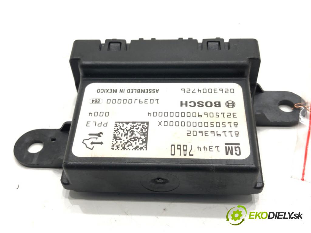 OPEL MERIVA B nadwozie wielkoprzestrzenne (MPV) 2015 88 kW 1.4 LPG (75) 1364 Modul PDC 13447860 (Riadiaca jednotka ostatné)