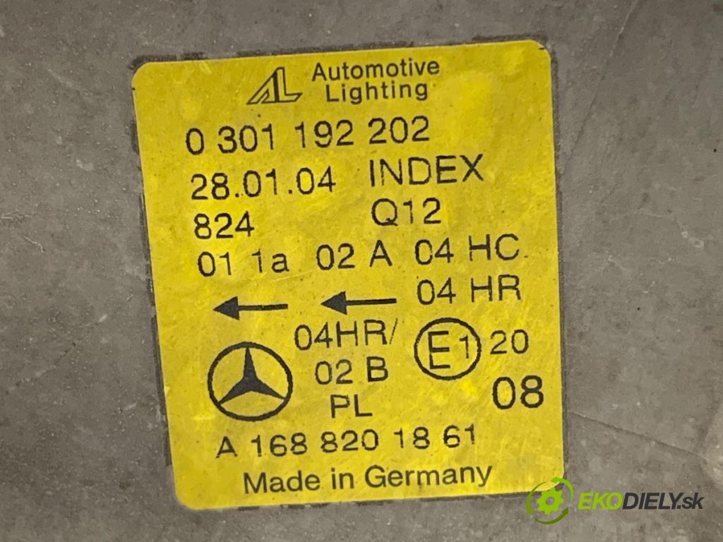 MERCEDES-BENZ W168 liftback 2004 70 kW A 170 CDI (168.009, 168.109) 1689 Svetlomet pravy predný A1688201861