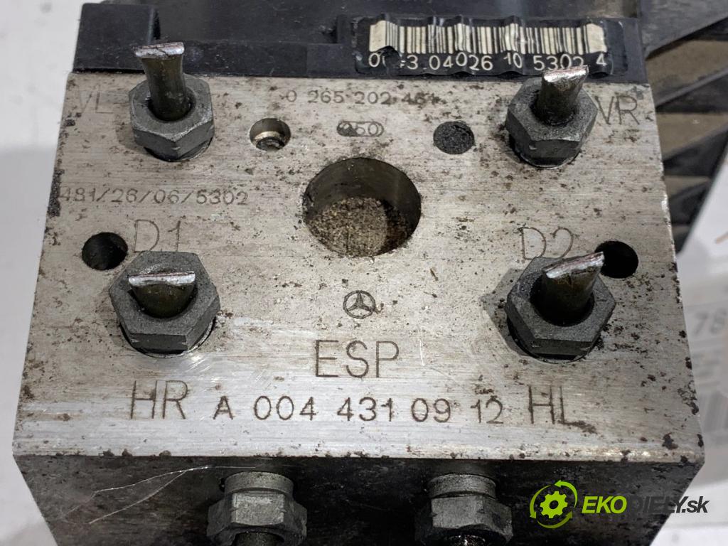 MERCEDES-BENZ W168 liftback 2004 70 kW A 170 CDI (168.009, 168.109) 1689 Pumpa ABS A0044310912 (Pumpa ABS)