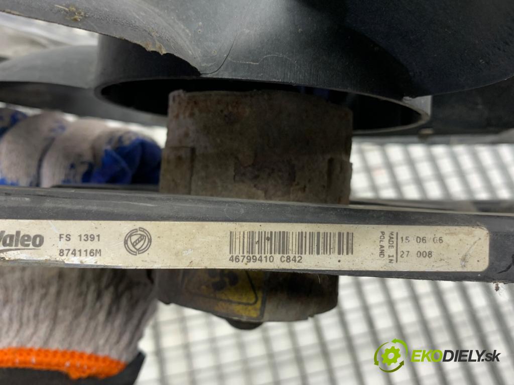 FIAT PANDA II liftback 2004 40 kW 1.1 (169.AXA1A) 1108 Ventilátor chladiča 46799410 (Ventilátor)