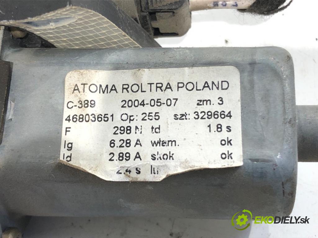 FIAT PANDA II liftback 2004 40 kW 1.1 (169.AXA1A) 1108 Mechanizmus okna pravy predný 46803651