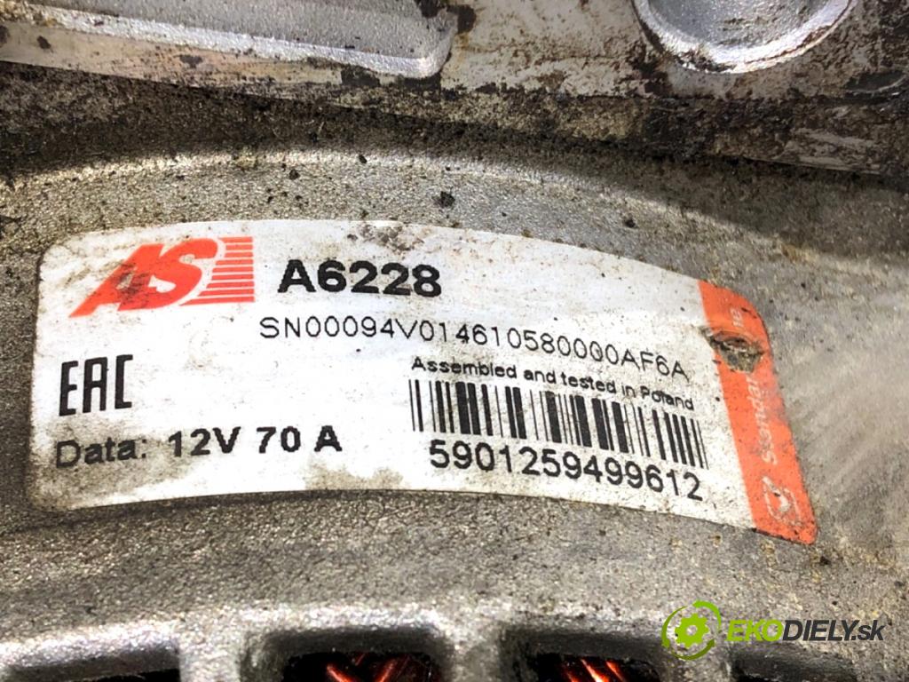 FIAT PANDA II liftback 2004 40 kW 1.1 (169.AXA1A) 1108 Alternátor (Alternátor)