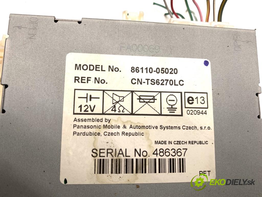 TOYOTA AVENSIS T25 liftback 2005 95 kW 1.8 (ZZT251_) 1794 Dislpej 86110-05020 (Prístrojová doska)