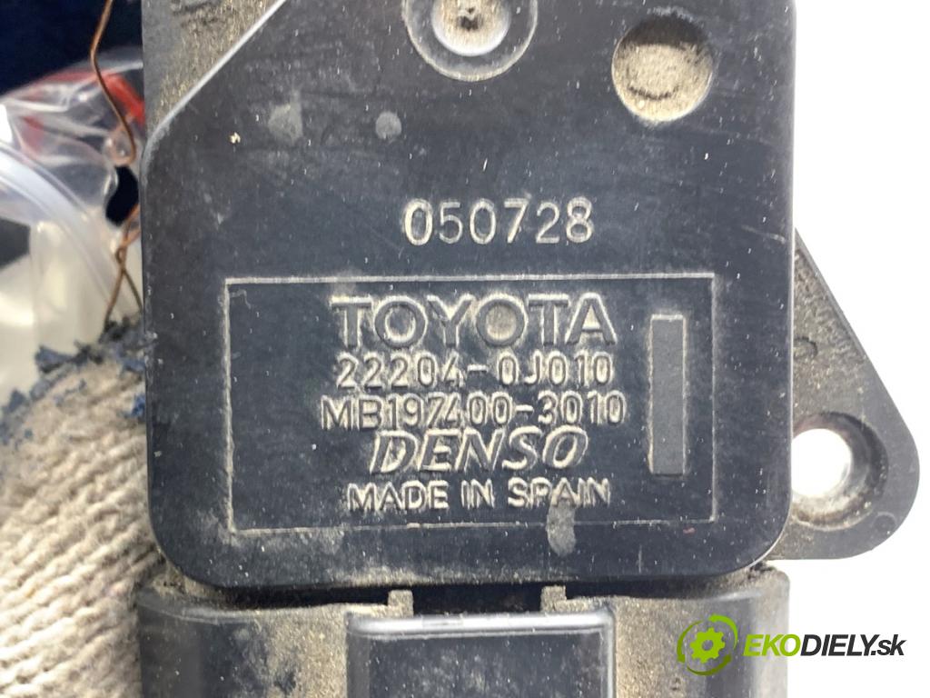 TOYOTA AVENSIS T25 liftback 2005 95 kW 1.8 (ZZT251_) 1794 Váha vzduchu 22204-0J010 (Váha vzduchu)