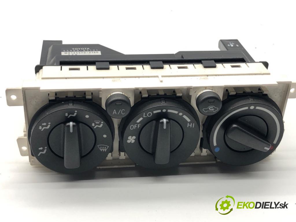 TOYOTA AVENSIS T25 liftback 2005 95 kW 1.8 (ZZT251_) 1794 Panel ovládania kúrenia 55900-05101 (Prepínacie páčky pod volantom)
