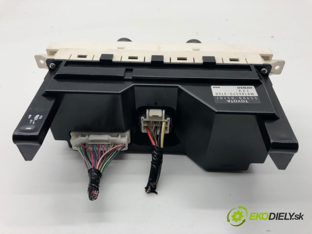 TOYOTA AVENSIS T25 liftback 2005 95 kW 1.8 (ZZT251_) 1794 Panel ovládania kúrenia 55900-05101 (Prepínacie páčky pod volantom)