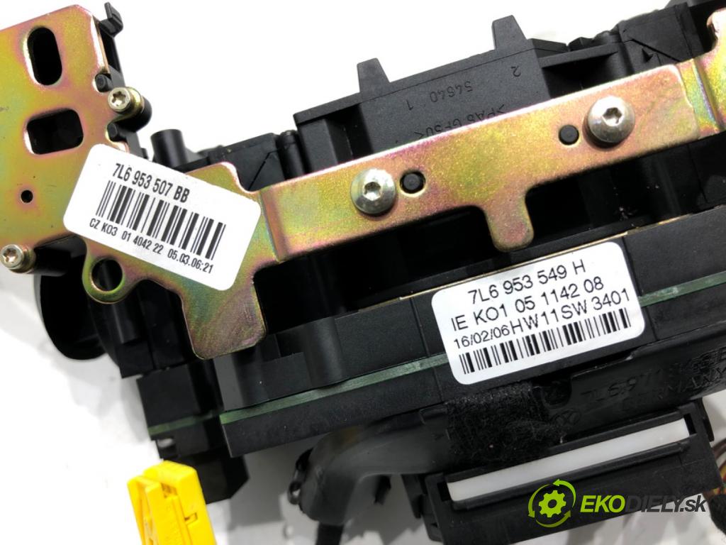 VW TOUAREG SUV 2006 206 kW 3.6 V6 FSI 3597 Prepínač kombinovaný 7L6953503D 7L6953549H (Prepínacie páčky pod volantom)