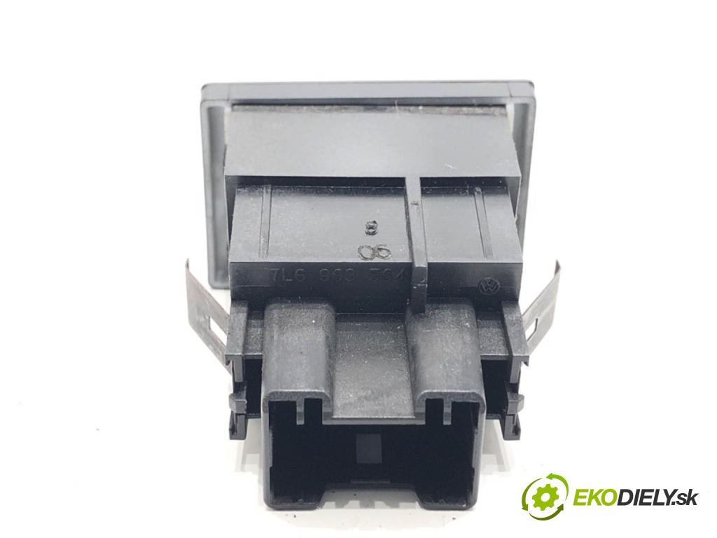 VW TOUAREG SUV 2006 206 kW 3.6 V6 FSI 3597 Prepínač ohrievania, vyhrievania sedačky 7L6963570C (Prepínacie páčky pod volantom)