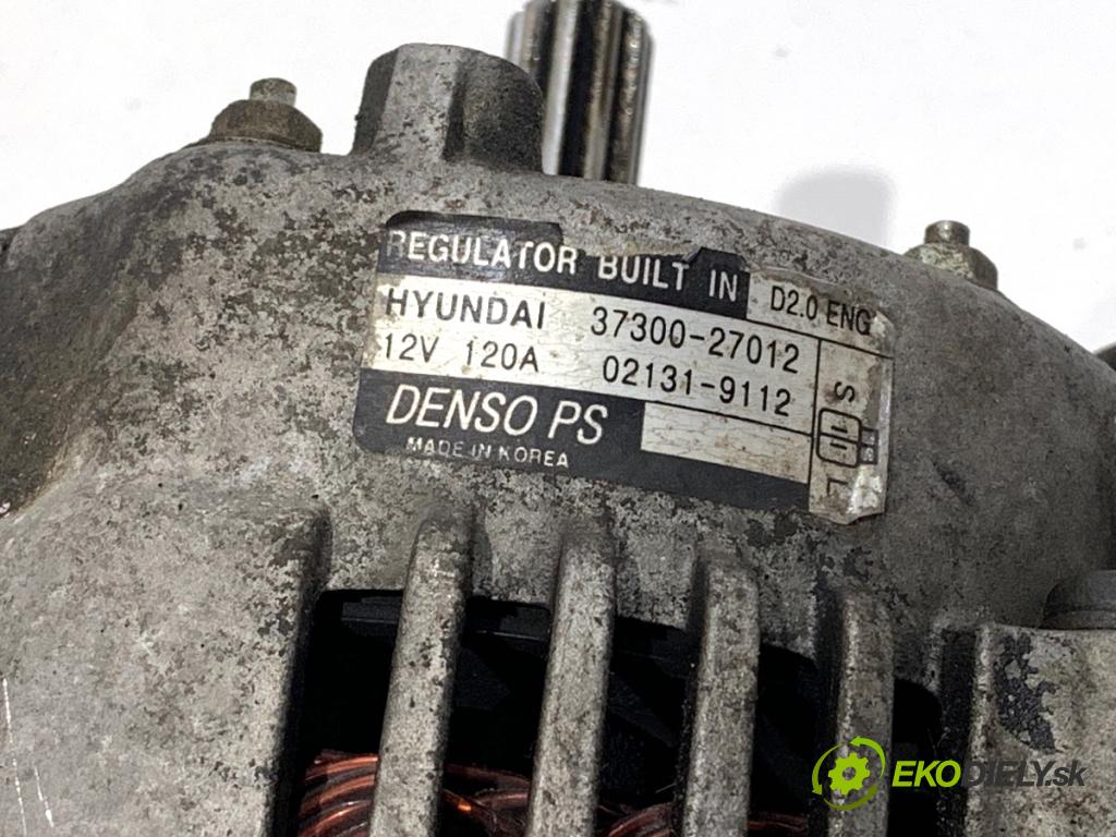 HYUNDAI SANTE FE I SUV 2004 83 kW 2.0 CRDi 4x4 1991 Alternátor 37300-27012 (Alternátor)
