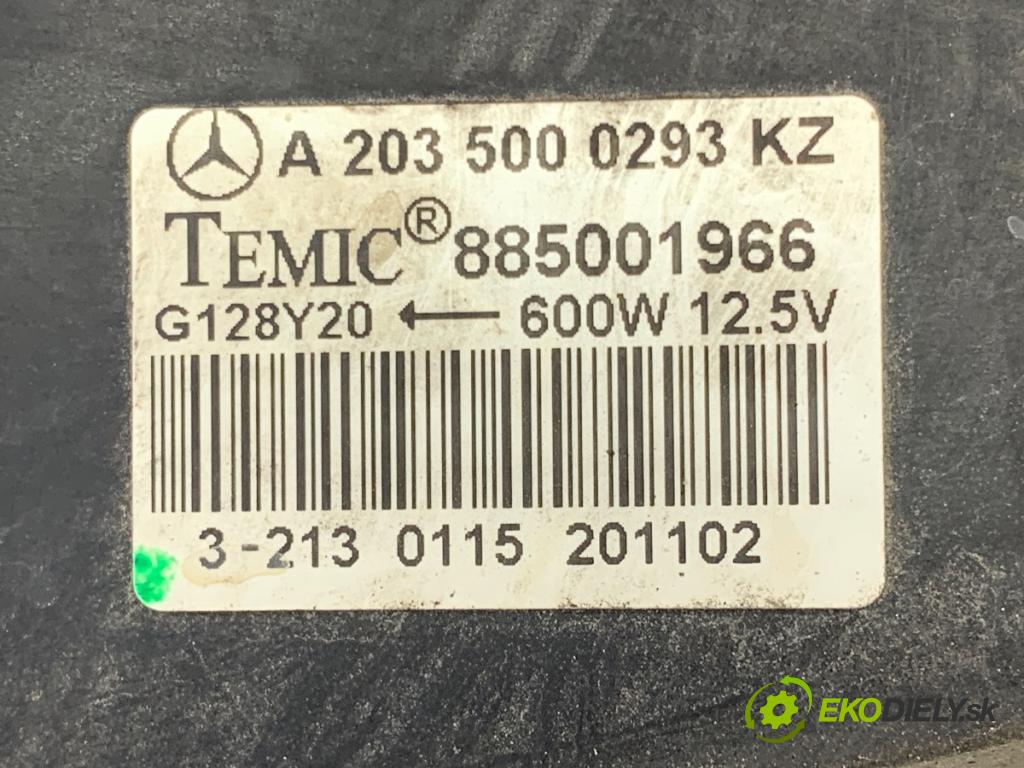 MERCEDES-BENZ W203 sedan 2000 120 kW C 200 Kompressor (203.045) 1998 Ventilátor chladiča 2035000293 (Ventilátor)