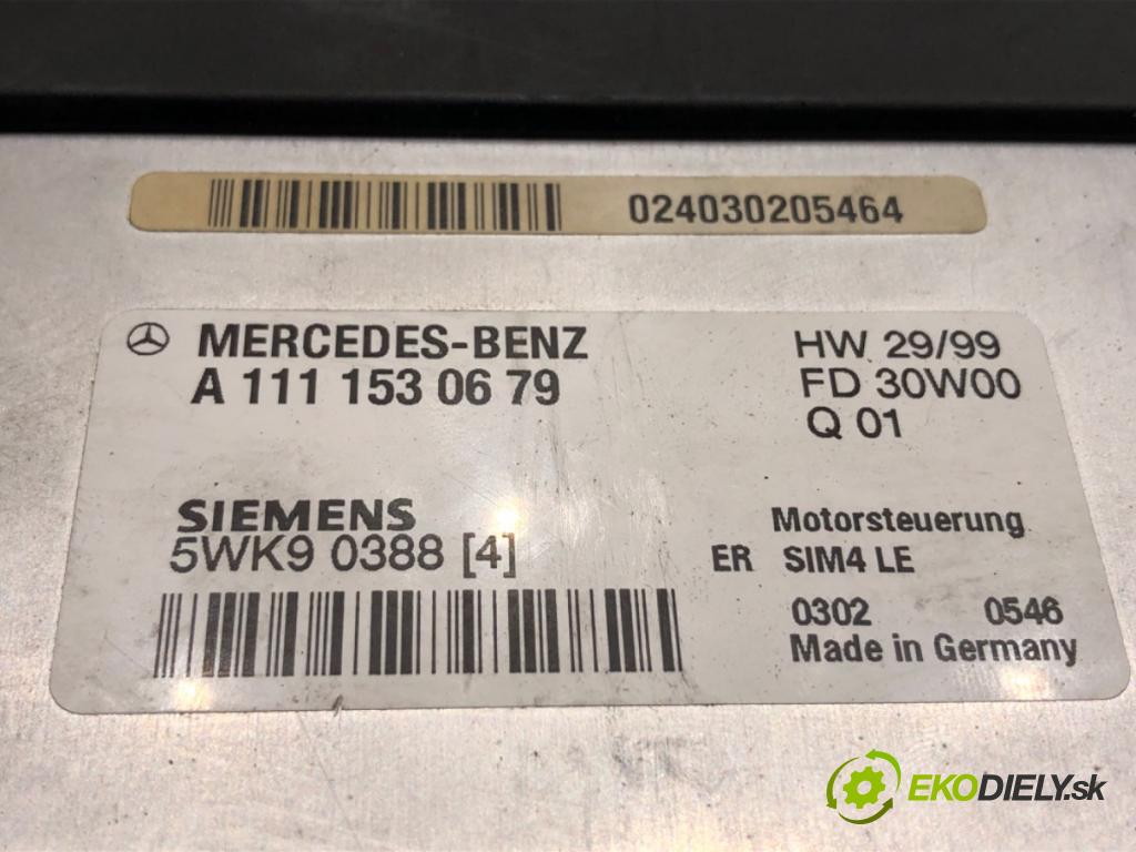 MERCEDES-BENZ W203 sedan 2000 120 kW C 200 Kompressor (203.045) 1998 riadiaca jednotka Motor 1111530679 (Riadiaca jednotka)