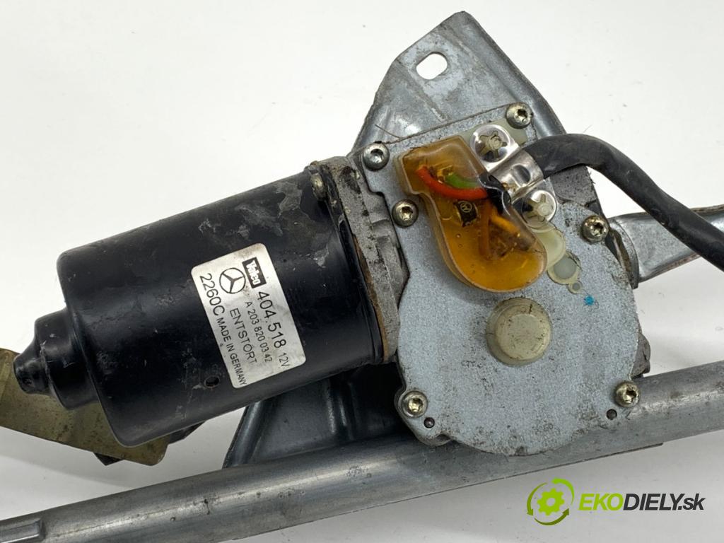 MERCEDES-BENZ W203 sedan 2000 120 kW C 200 Kompressor (203.045) 1998 Mechanizmus stieračov predný A2038200342 (Motorček stieračov predný)
