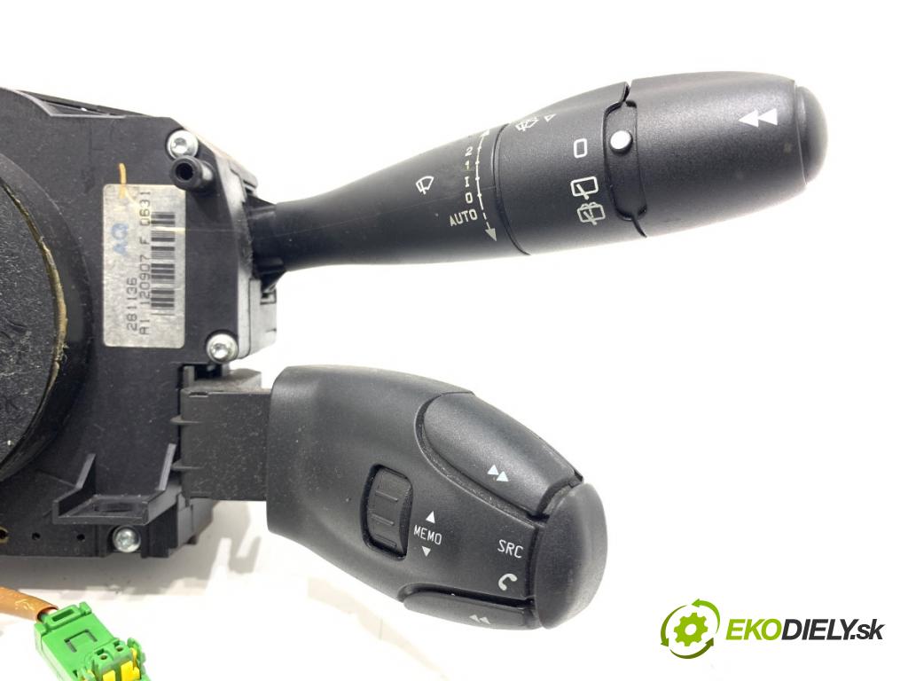 PEUGEOT 207 liftback 2007 80 kW 1.6 HDi 1560 Prepínač kombinovaný 96630717XT (Prepínacie páčky pod volantom)