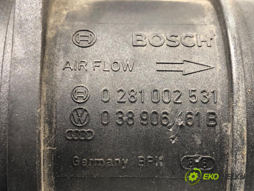 VW TOURAN nadwozie wielkoprzestrzenne (MPV) 2006 77 kW 1.9 TDI 1896 Váha vzduchu 0281002531 038906461B (Váha vzduchu)