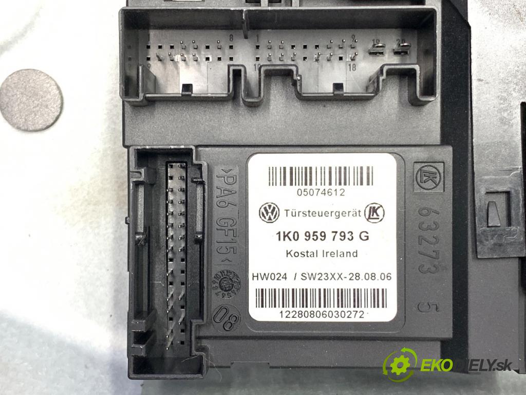VW TOURAN nadwozie wielkoprzestrzenne (MPV) 2006 77 kW 1.9 TDI 1896 Mechanizmus okna ľavy predný 1T0959701B 1K0959793G